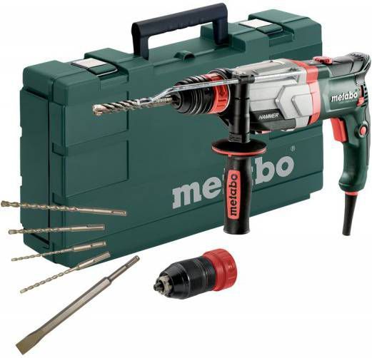 Metabo UHEV 2860 2 Quick Set SDS plus Combihamer incl. 5 delig boor en beitelset in koffer 1100W 3.4J