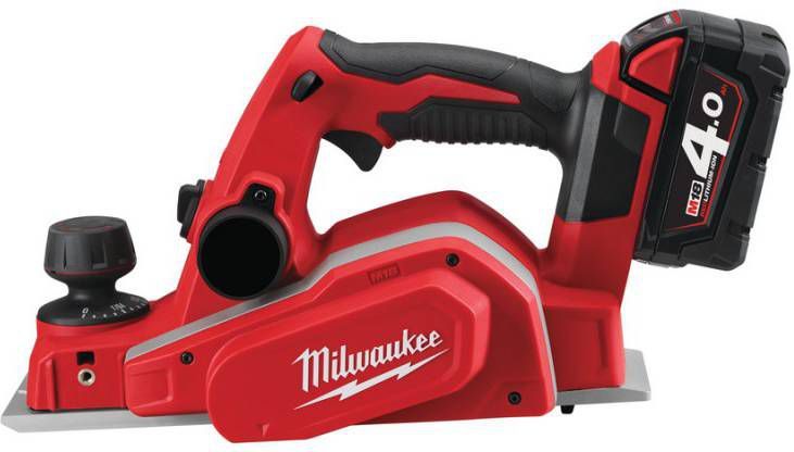 Milwaukee M18 BP 402C 18V Li Ion Accu schaafmachine set(2x 4.0Ah accu)in koffer 82mm 2mm