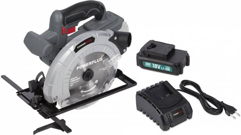 Powerplus POWEBSET23 18V Li Ion accu cirkelzaag POWEB2520(1x1.5Ah )