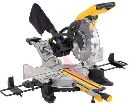 Powerplus POWX075740DB Telescopische Verstekzaag Dubbele Afschuining 2200W 254mm