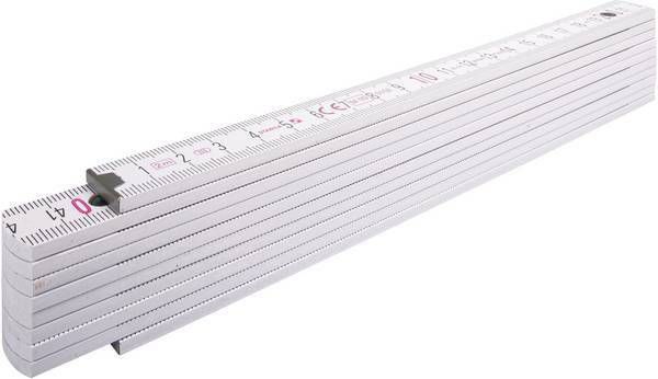 Stabila 14557 Duimstok hout wit 2m