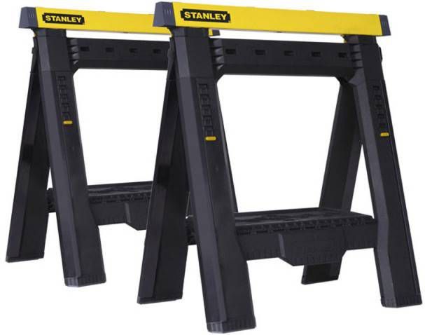 Stanley STST1 70559 Kunststof schragen hoogte en breedte verstelbaar draagcapaciteit 454 kg(set van 2 stuks )