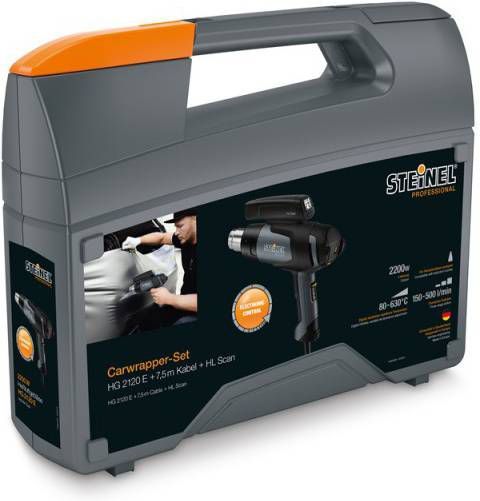 Steinel HG 2120 E Carwrapper Set Heteluchtpistool In Koffer 2200W 253mm