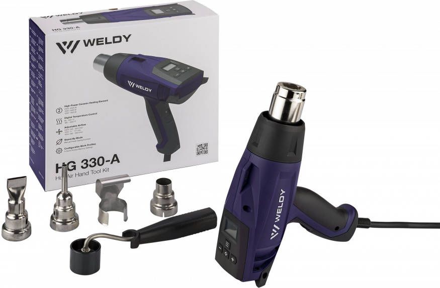 Weldy HG 330 A Heteluchtpistool Incl. 4 Mondstukken 2300W