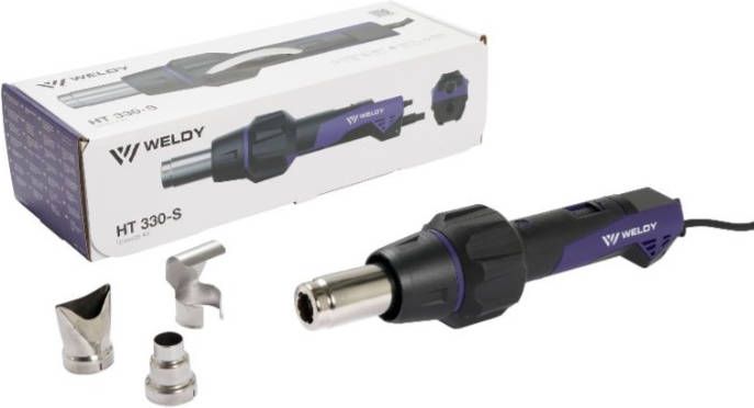 Weldy HT 330 S Heteluchtpistool Incl. 3 Mondstukken 2000W