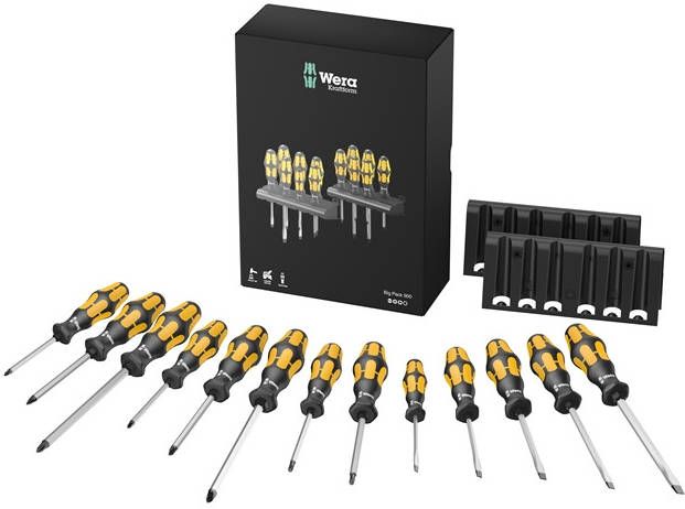 Wera 05133285001 Kraftform Big Pack 900 13 delige Schroevendraaierset incl. rack