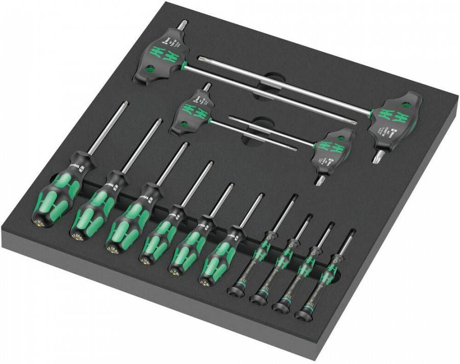 Wera 05150103001 9712 14 delige Torx HF Schroevendraaierset In Schuimstof Inleg