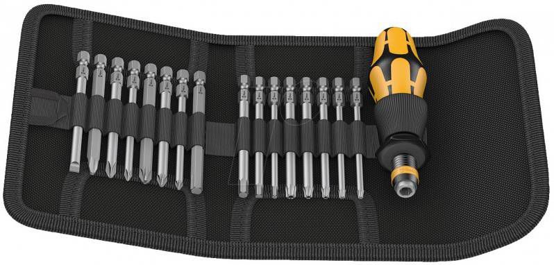 Wera 05051043001 17 delige Kraftform Kompakt 60 ESD Schroevendraaierset in etui