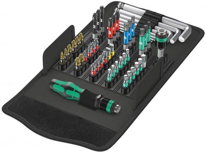 Wera 5057460001 52 delige Kraftform Kompakt 100 Accessoireset in etui
