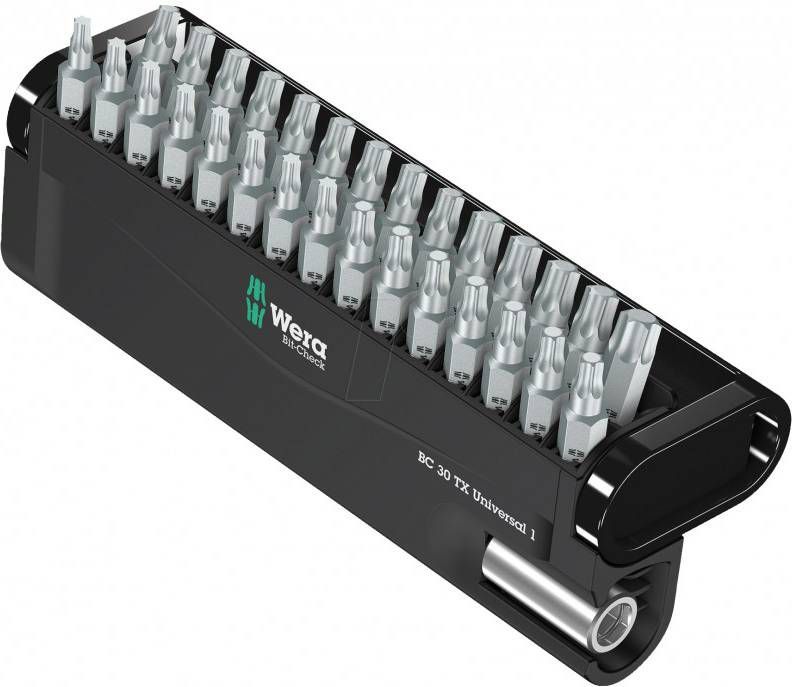 Wera 05057908001 30 delige Bit Check 30 Universal 1 Bitset Torx