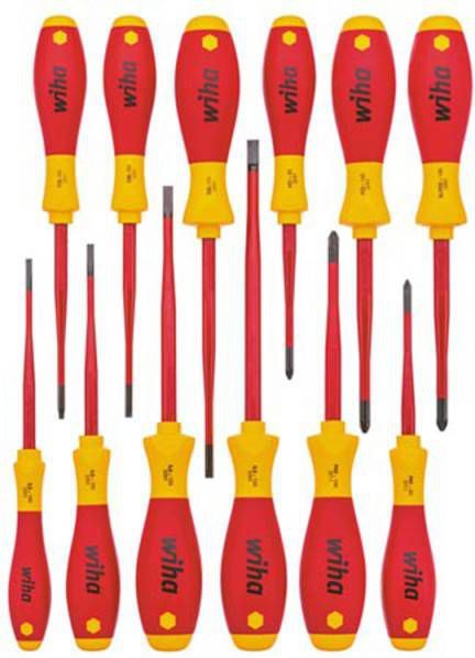 WIHA Schroevendraaierset Softfinish Electric Slimfix Assorti 12 delig(41003 )