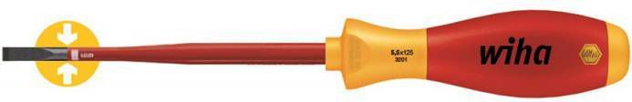 Wiha 3201 SoftFinish electric slimFix VDE Schroevendraaier Sleuf 3, 5 x 100mm