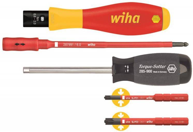 Wiha XX2872S3 5 delige TorqueVario S Momentschroevendraaierset SL/PZ