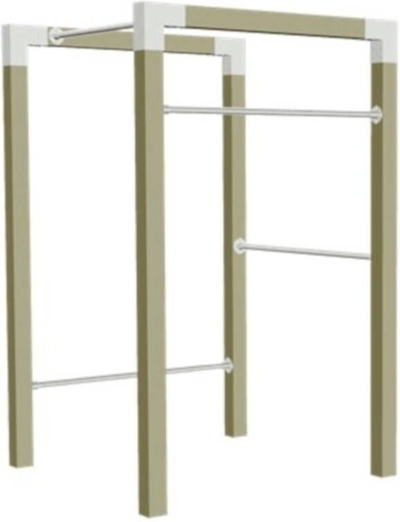 Plus Danmark Outdoor fitnesstoestel ge&#xEF, mpregneerd hout model 1