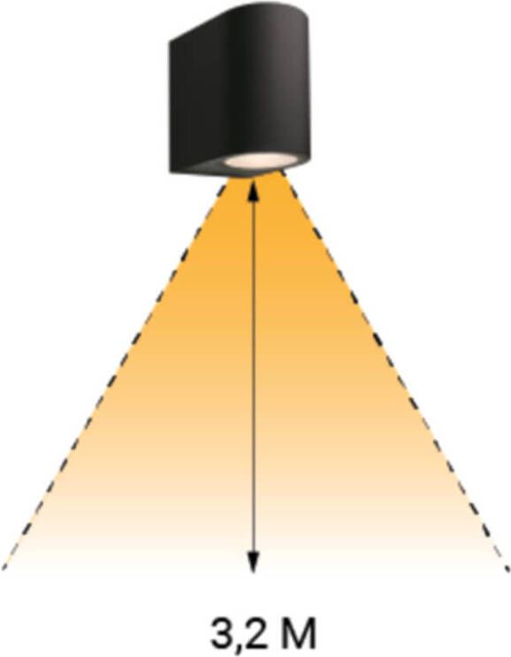 Garden Lights 12V Gilvus zwart Plus(smart)wandlamp IP44