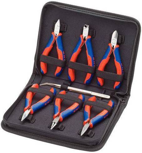 Knipex 00 20 16 6 delige Elektronicatangenset in etui