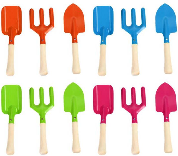 Esschert Design 3 delig Kindertuingereedschap Hout/metaal