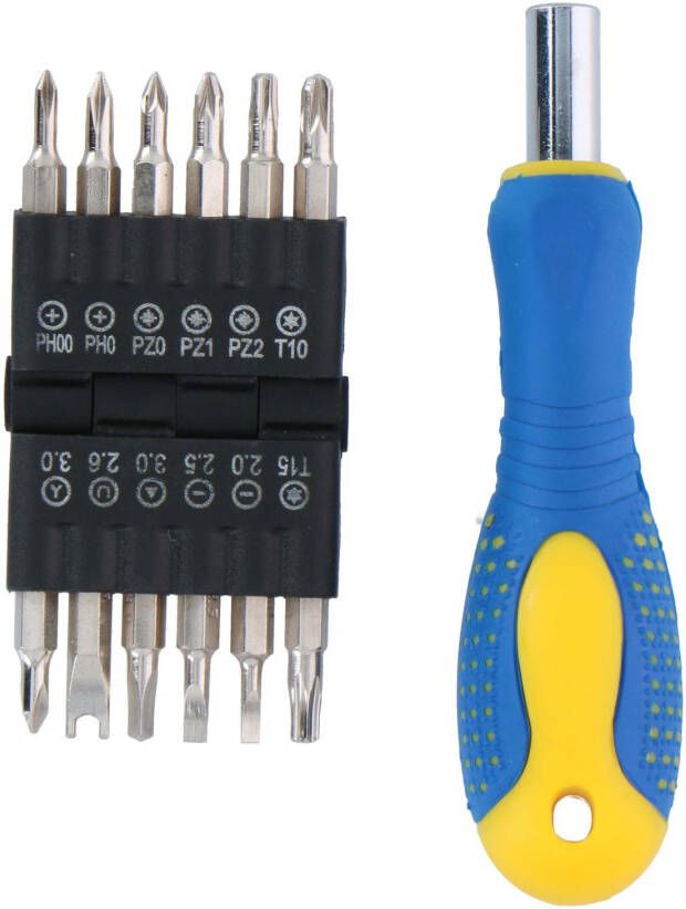 Kinzo 14 delig Schroevendraaier Precisie Set Met 12 Bitjes