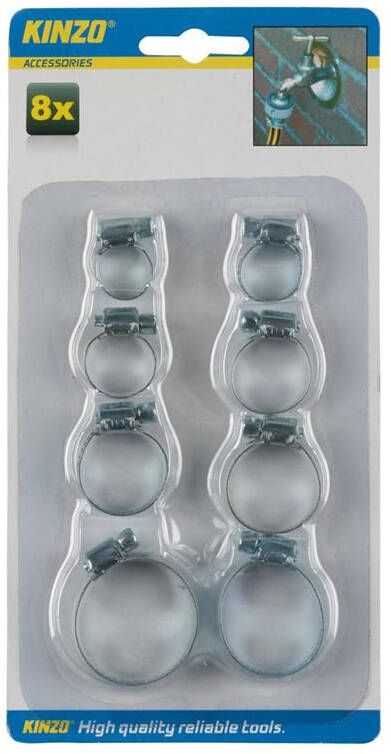 Kinzo Slangenklemmen Kaart A 8 Stuks