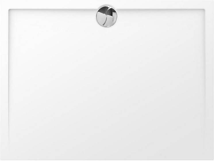 Allibert Douchebak Slim Laag Rechthoek 120x90x4cm Polybeton Wit