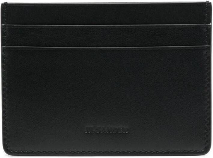 Jil Sander Portefeuilles, Kaarthouders , Zwart, Heren