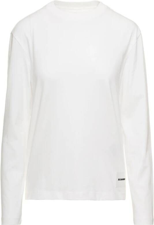 Jil Sander T shirts and Polos White , Wit, Dames