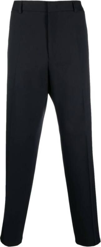 Jil Sander Men Clothing Trousers Blue Navy Aw22 , Blauw, Heren