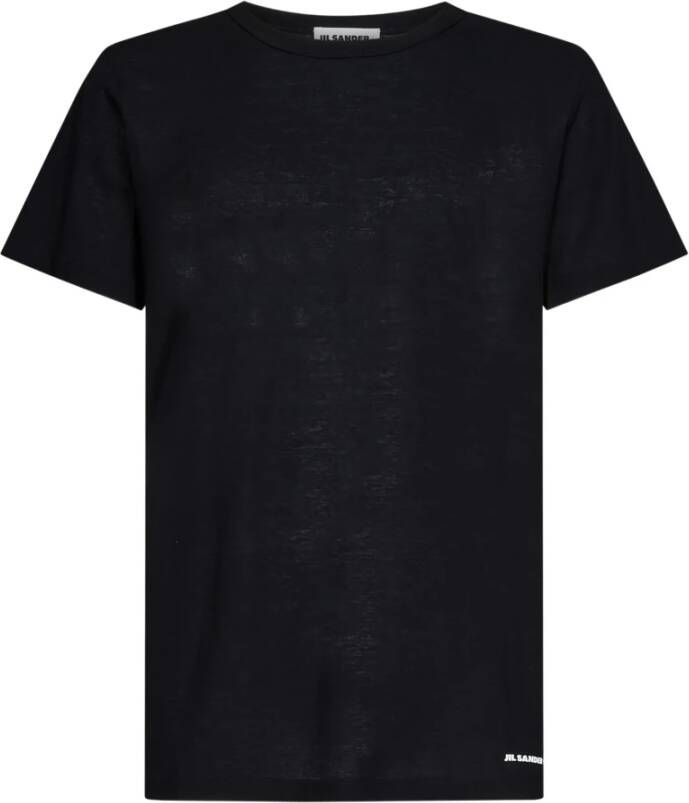 Jil Sander T shirts , Zwart, Heren