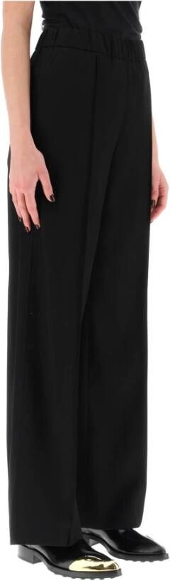 Jil Sander Wide Trousers , Zwart, Dames