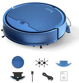 BowAI OB8s Max Smart Robot Stofzuiger 2000Pa, 7.7W Blauw