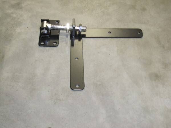 Westwood | Verstelbaar poortbeslag met winkelhaak Zwart | Rechts