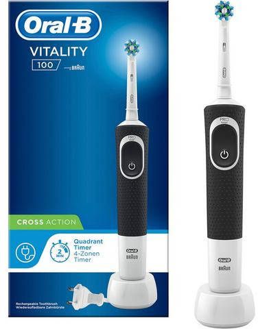 Oral B Oral B Vitality 100 CrossAction Zwart Elektrische Tandenborstel 1 Stuk