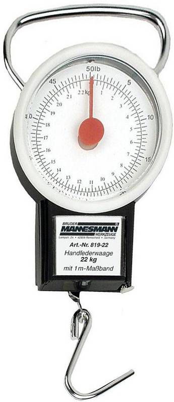 Brüder Mannesmann 819 22 Handbagageweger 22kg 1m