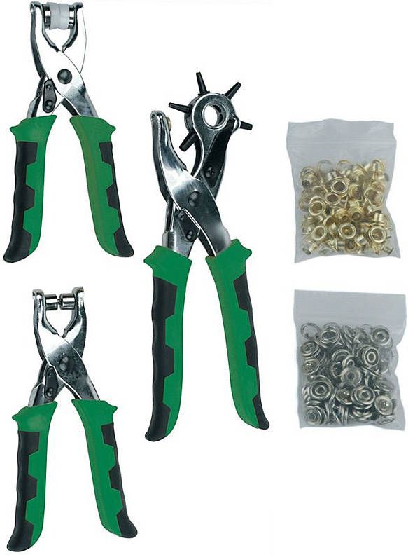 Brüder Mannesmann Ogen- en gatentangenset (3 delig) met benodigdheden