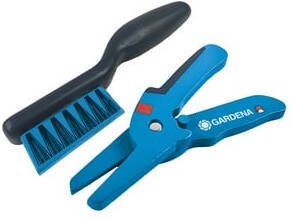 Gardena Houten bezem & houten schaar ca. 17 cm