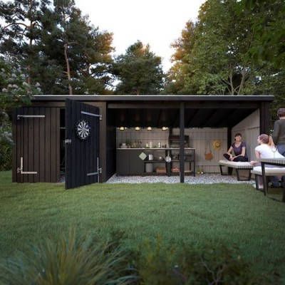 Trendyard Grote Houten Schuur Met Veranda Nordic