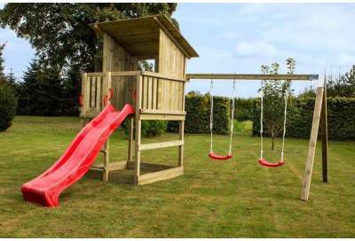 Trendyard Speelhuisje Met Schommel En Glijbaan