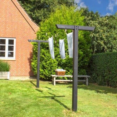 Trendyard Zwart Houten Waslijnpalen