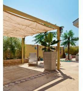 Pergola Nesling Douglas Wall 2 Model A Gebroken wit 200x400 cm