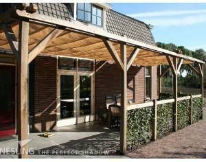 Pergola Nesling Douglas Wall 2 Model A Zand 290x300 cm