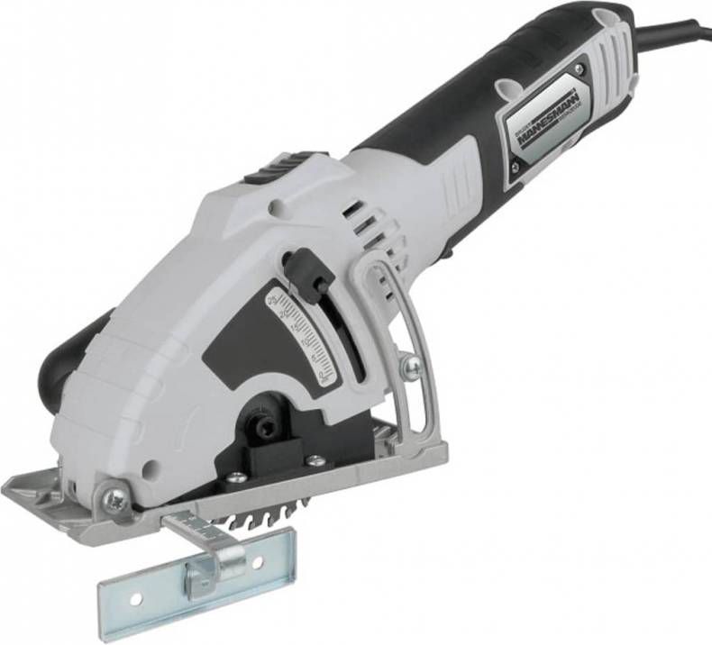 Brüder Mannesmann Werkzeuge Handcirkelzaag Mini handcirkelzaag 600 w, 85 mm, inclusief 2 zaagbladen en 1 doorslijpschijf(set )