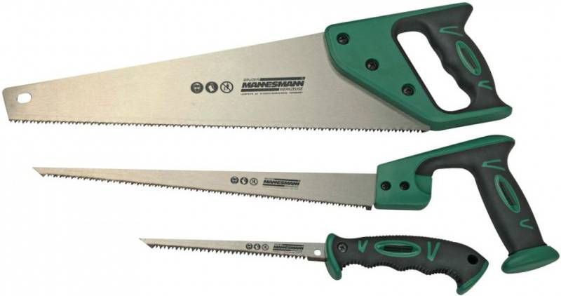 Brü, der Mannesmann Zagenset staal 3 delig 30115