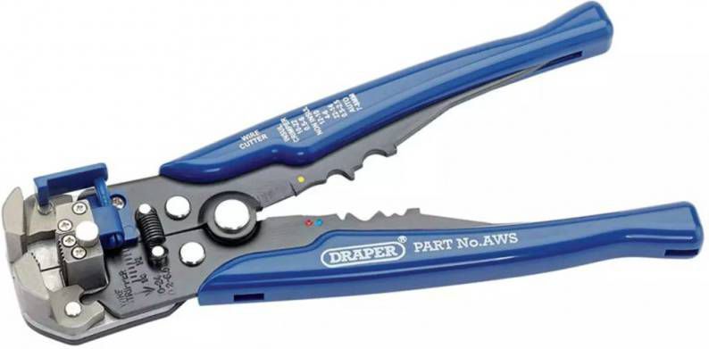 Draper Tools Automatische draadstripper/krimptang blauw 35385