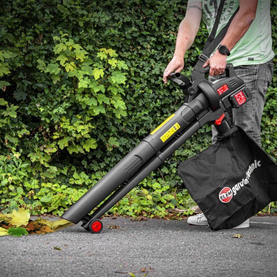 ELEM Garden Technic Bladblazer/- zuiger 3 in 1 oplaadbaar 2x20 V