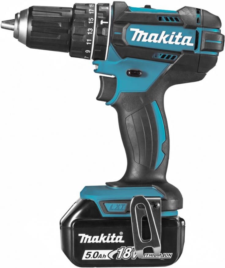 Makita Boormachine draadloos 18 V 5 Ah blauw en zwart