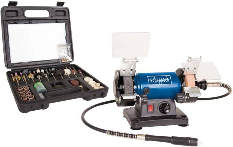 Scheppach Slijper/polijster/schuurmachine set HG34 120 W 5903106901