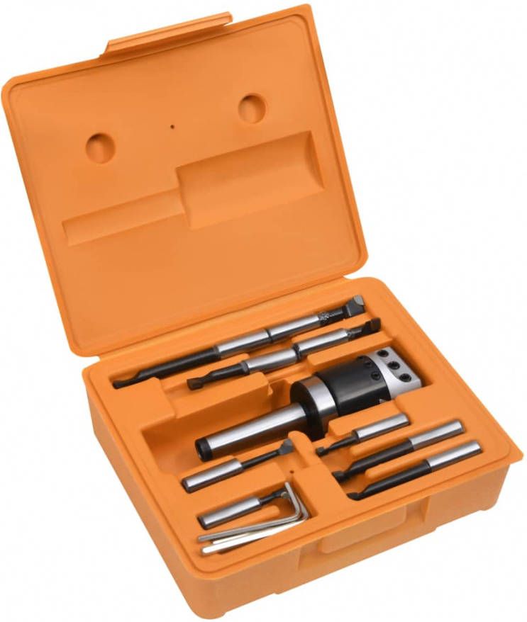 vidaXL 15 delige Boorgereedschapsset met MT3 F1 12 boorkop 50 mm