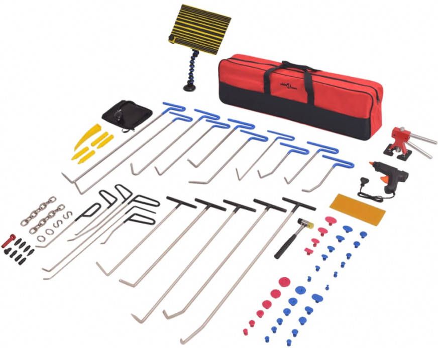 VIDAXL 87 delige Uitdeukset zonder overspuiten roestvrij staal