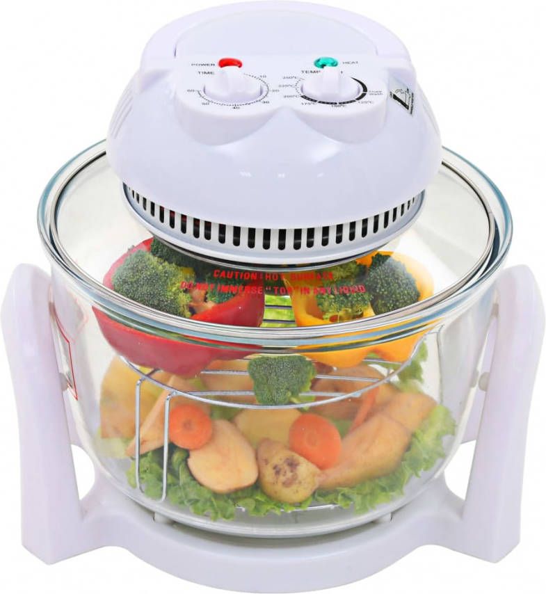 VIDAXL Halogeen heteluchtoven met uitbreidingsring 800 W 10