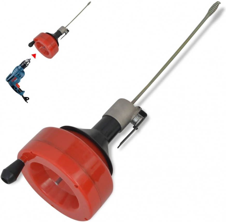 VIDAXL Handmatig/boormachine bedienbare leidingreiniger 8